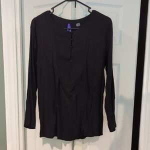Seraphine Black Long Sleeve Blouse